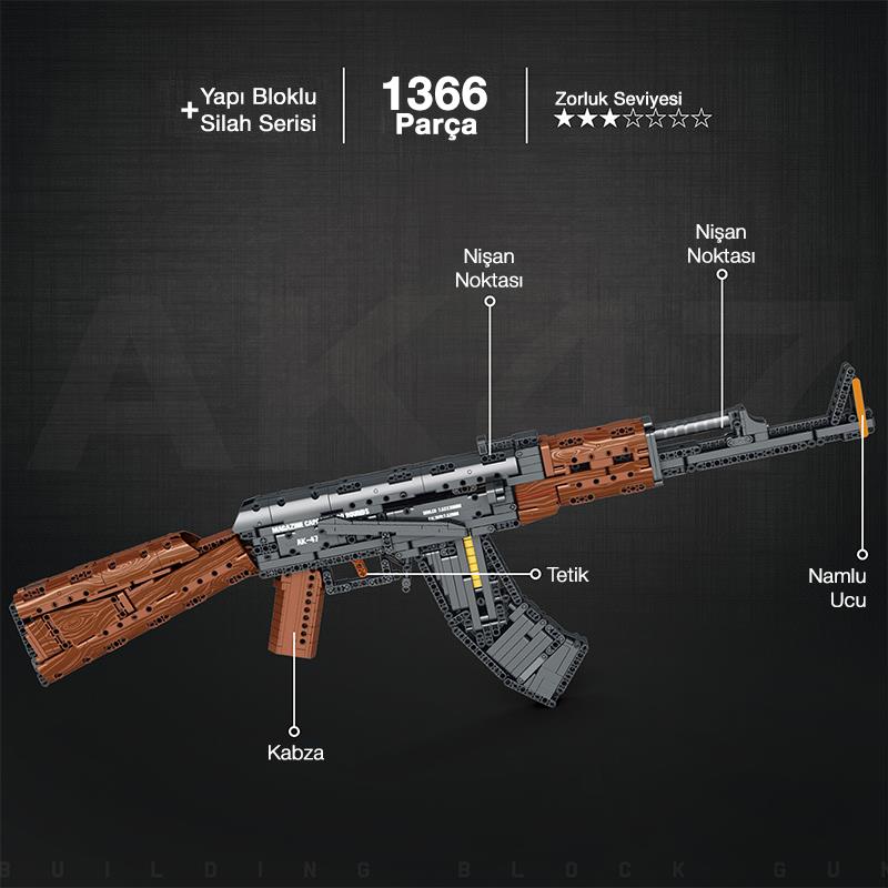 Reobrix Assault Rifle AK-47 77005 Brick Yapım Seti