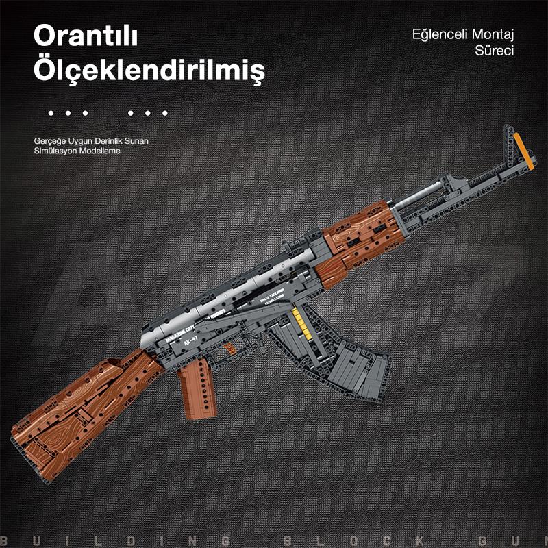 Reobrix Assault Rifle AK-47 77005 Brick Yapım Seti