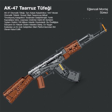 Reobrix Assault Rifle AK-47 77005 Brick Yapım Seti - Thumbnail