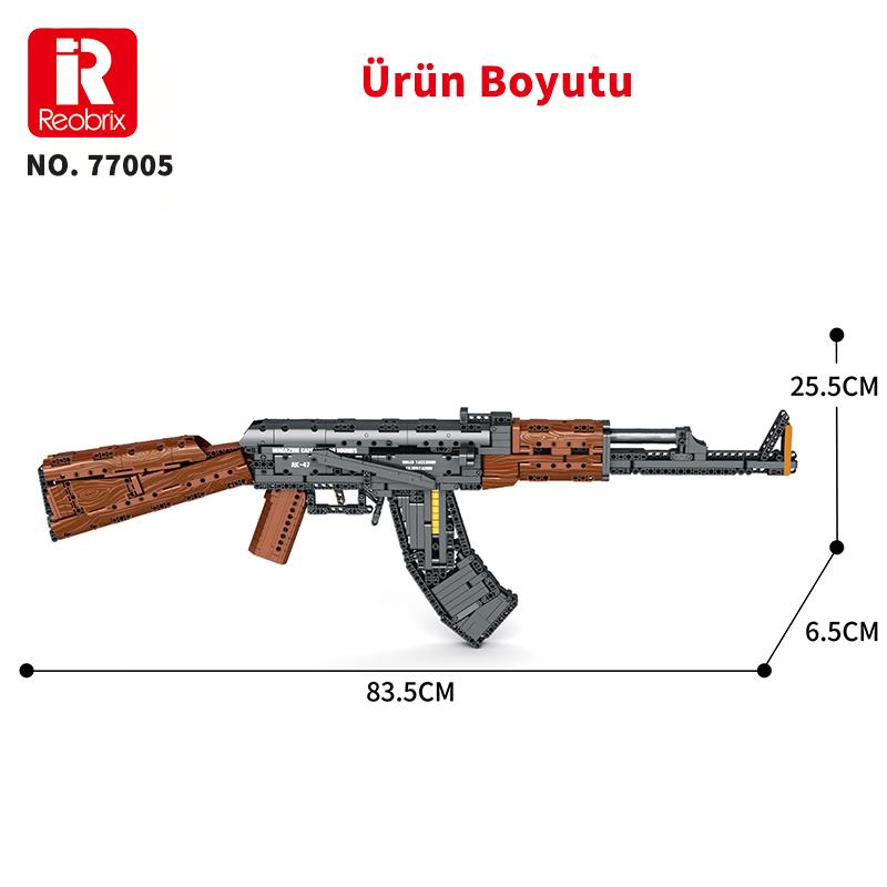 Reobrix Assault Rifle AK-47 77005 Brick Yapım Seti