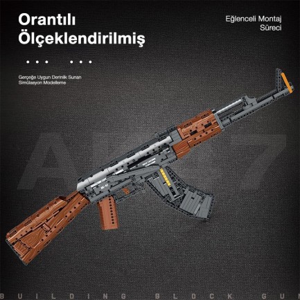 Reobrix Assault Rifle AK-47 77005 Brick Yapım Seti - Thumbnail