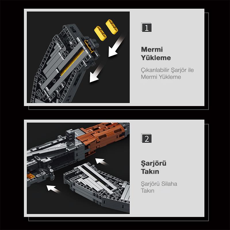 Reobrix Assault Rifle AK-47 77005 Brick Yapım Seti