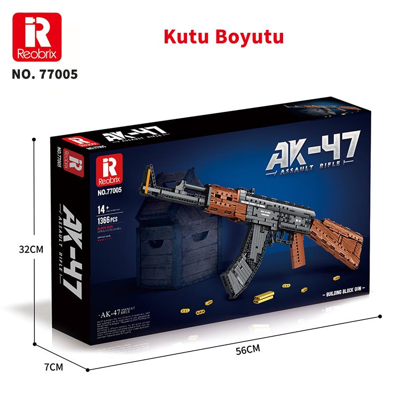 Reobrix Assault Rifle AK-47 77005 Brick Yapım Seti