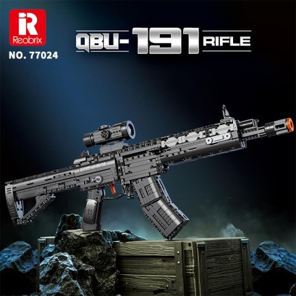 Reobrix 77024 Saldırı Tüfeği QBU-191 Yaratıcı Yapı Blok Seti Building Blocks (Assault Rifle QBU-191)- 1593 Parça - Thumbnail