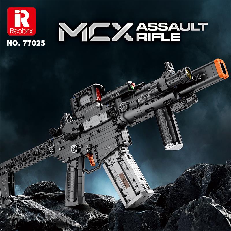 Reobrix 77025 MCX Saldırı Tüfeği Yaratıcı Yapı Blok Seti Building Blocks (Assault Rifle) -1589 Parça