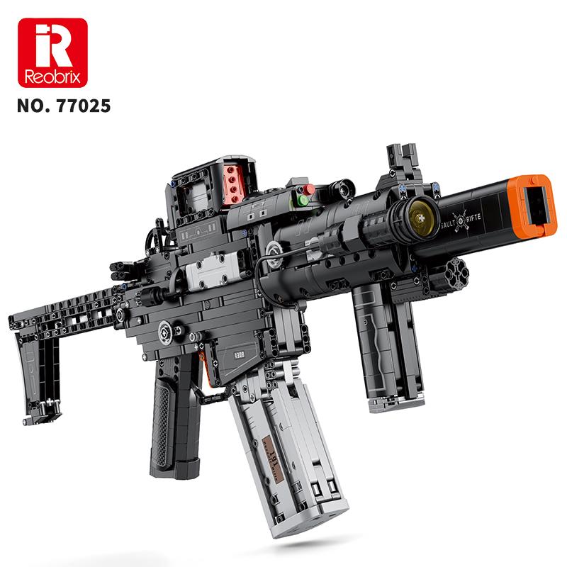 Reobrix 77025 MCX Saldırı Tüfeği Yaratıcı Yapı Blok Seti Building Blocks (Assault Rifle) -1589 Parça
