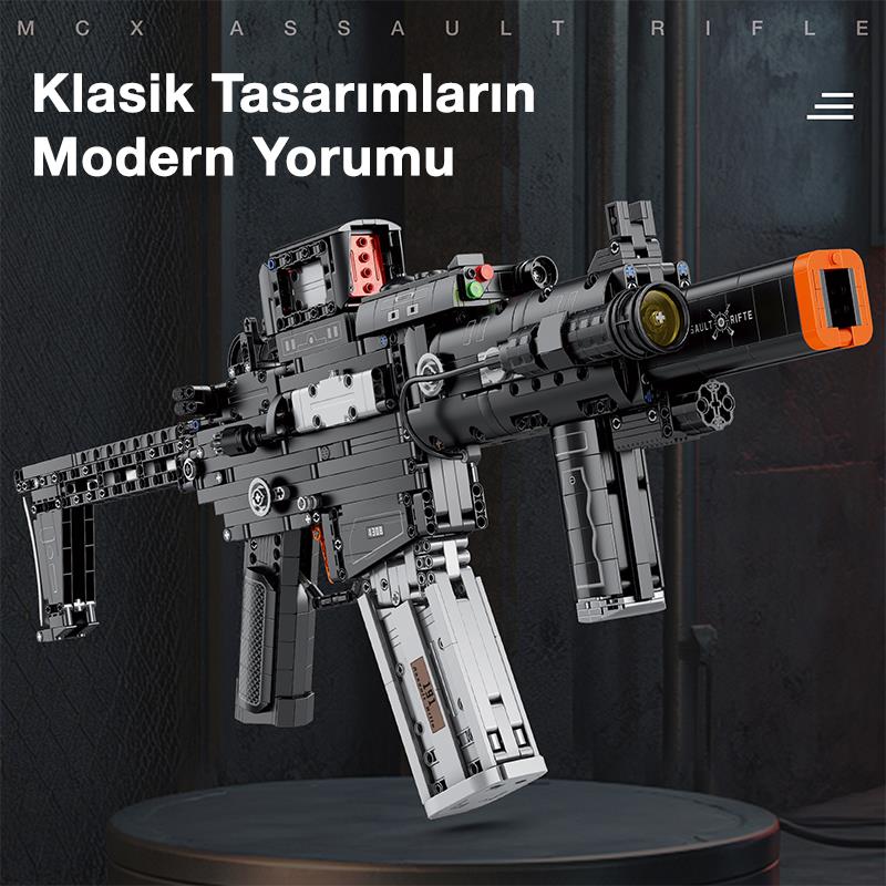 Reobrix 77025 MCX Saldırı Tüfeği Yaratıcı Yapı Blok Seti Building Blocks (Assault Rifle) -1589 Parça