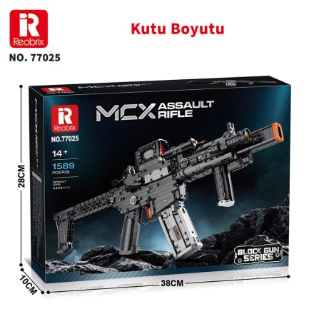 Reobrix 77025 MCX Saldırı Tüfeği Yaratıcı Yapı Blok Seti Building Blocks (Assault Rifle) -1589 Parça - Thumbnail
