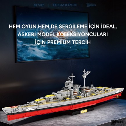 Reobrix Battleship Bismarck 77051 Brick Yapım Seti - Thumbnail