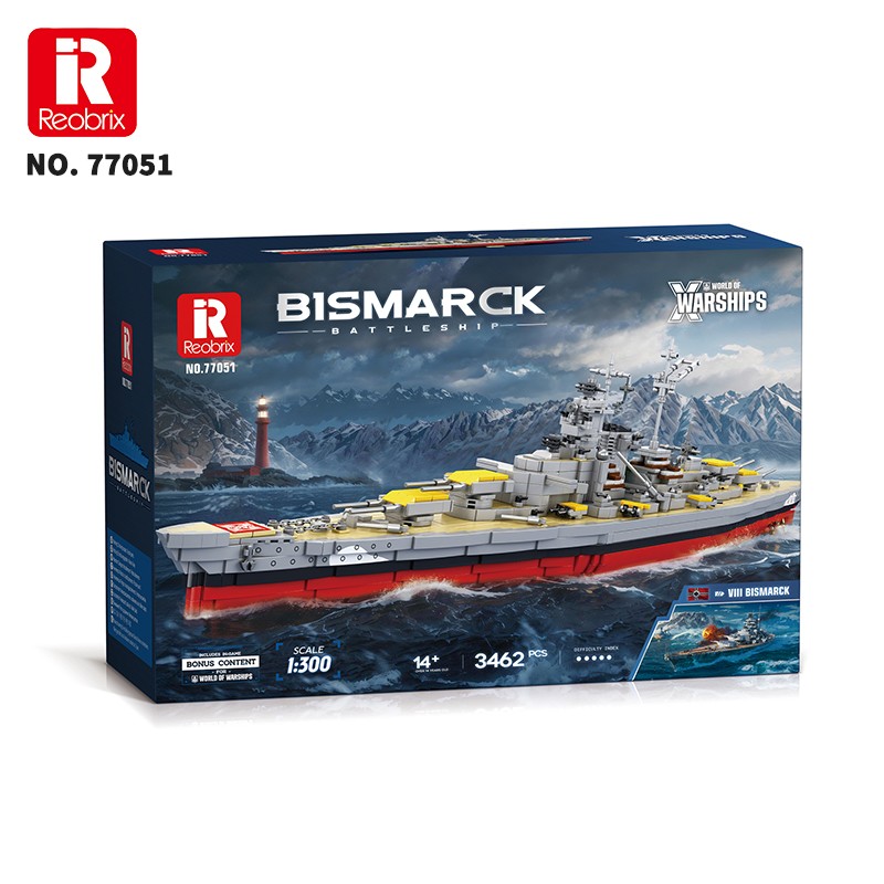 Reobrix Battleship Bismarck 77051 Brick Yapım Seti