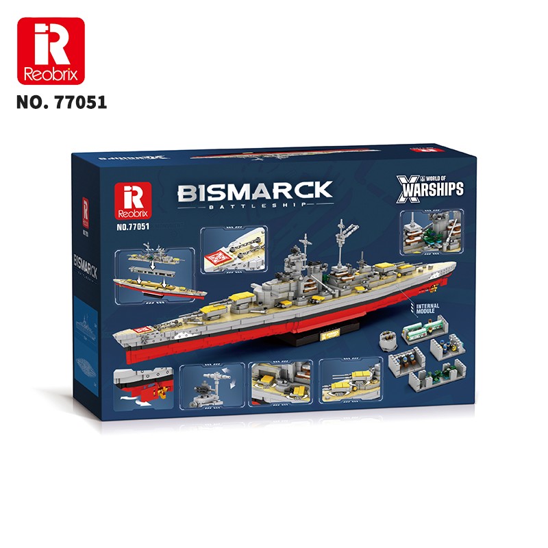 Reobrix Battleship Bismarck 77051 Brick Yapım Seti