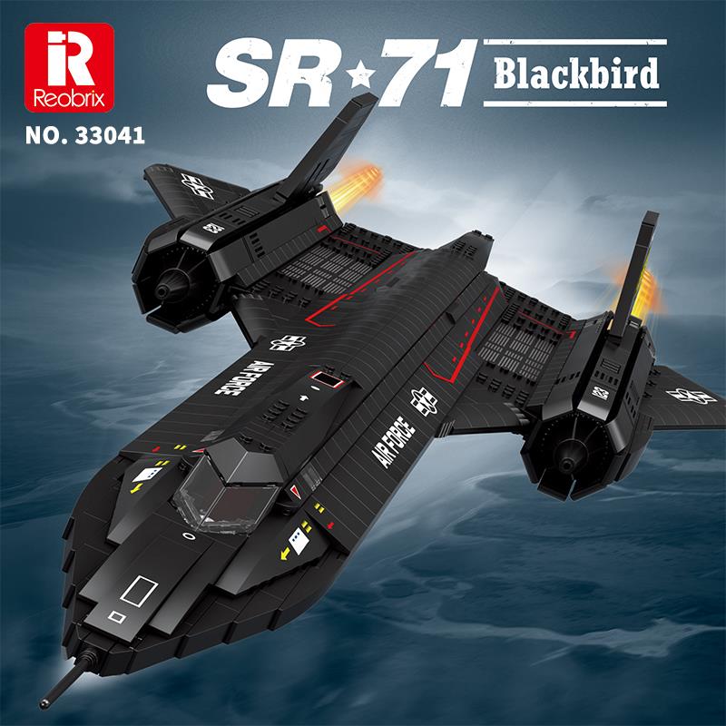 Reobrix 33041 SR-71 Blackbird Yapı Blok Seti Building Blocks - 1733 Parça