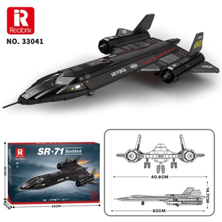 Reobrix 33041 SR-71 Blackbird Yapı Blok Seti Building Blocks - 1733 Parça - Thumbnail
