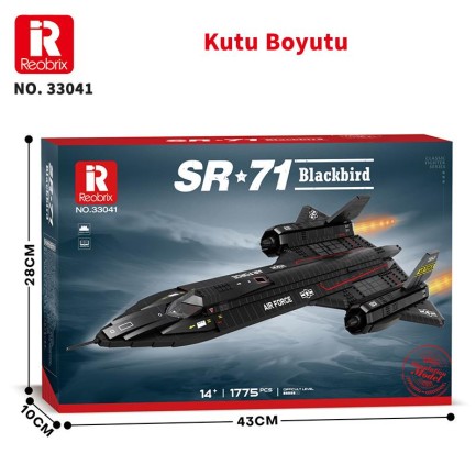 Reobrix 33041 SR-71 Blackbird Yapı Blok Seti Building Blocks - 1733 Parça - Thumbnail