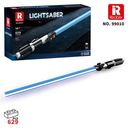 Reobrix - Reobrix 99010 Işın Kılıcı Mavi Yaratıcı Yapı Blok Seti Building Blocks (Lightsaber) - 629 Parça