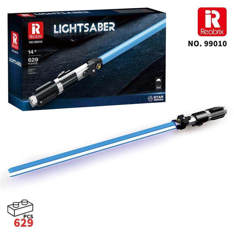 Reobrix 99010 Işın Kılıcı Mavi Yaratıcı Yapı Blok Seti Building Blocks (Lightsaber) - 629 Parça