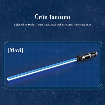 Reobrix 99010 Işın Kılıcı Mavi Yaratıcı Yapı Blok Seti Building Blocks (Lightsaber) - 629 Parça - Thumbnail