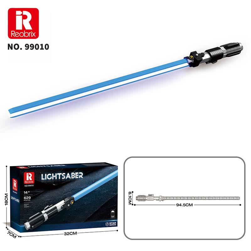 Reobrix 99010 Işın Kılıcı Mavi Yaratıcı Yapı Blok Seti Building Blocks (Lightsaber) - 629 Parça