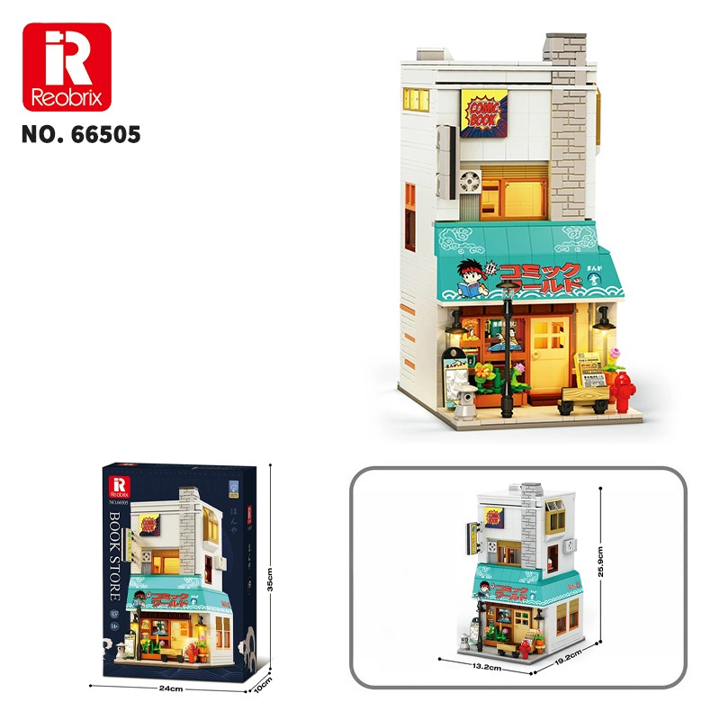 Reobrix Bookstore 66505 Brick Yapım Seti