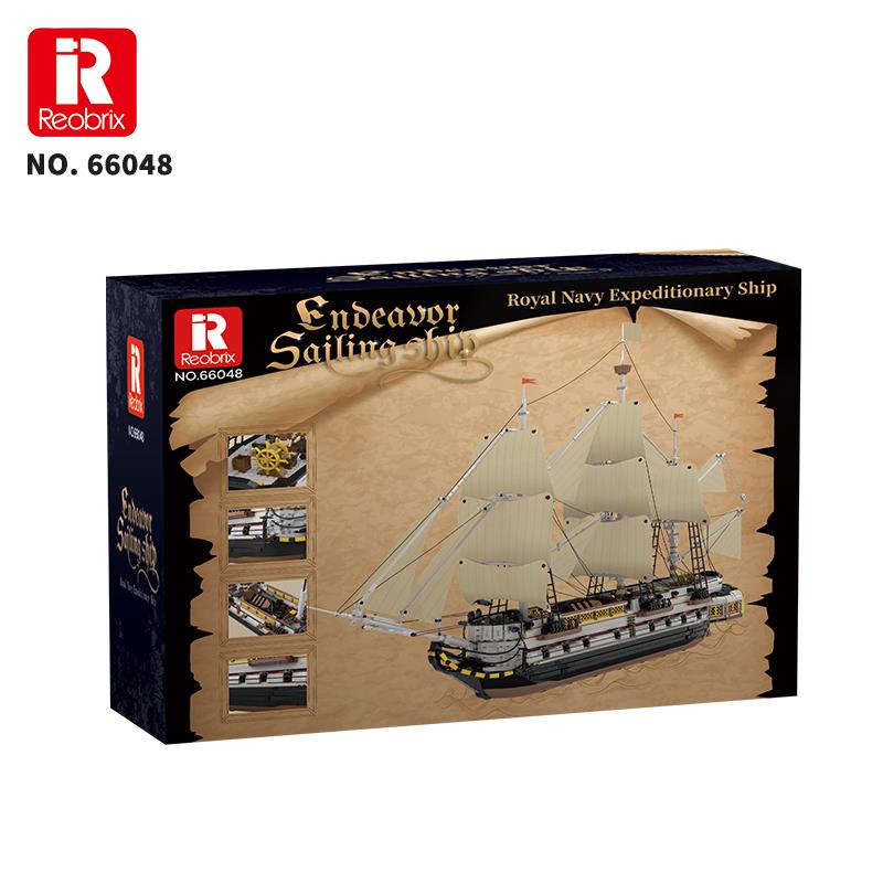 Reobrix Technic 66048 İngiliz Kraliyet Donanması Gemisi Yaratıcı Yapı Blok Seti (Endea Vor Sailing Ship) - 3555 Parça