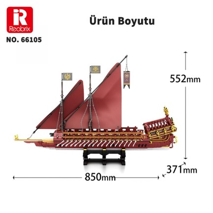 Reobrix Calais Rowing Sailboat 66105 Brick Yapım Seti - Thumbnail