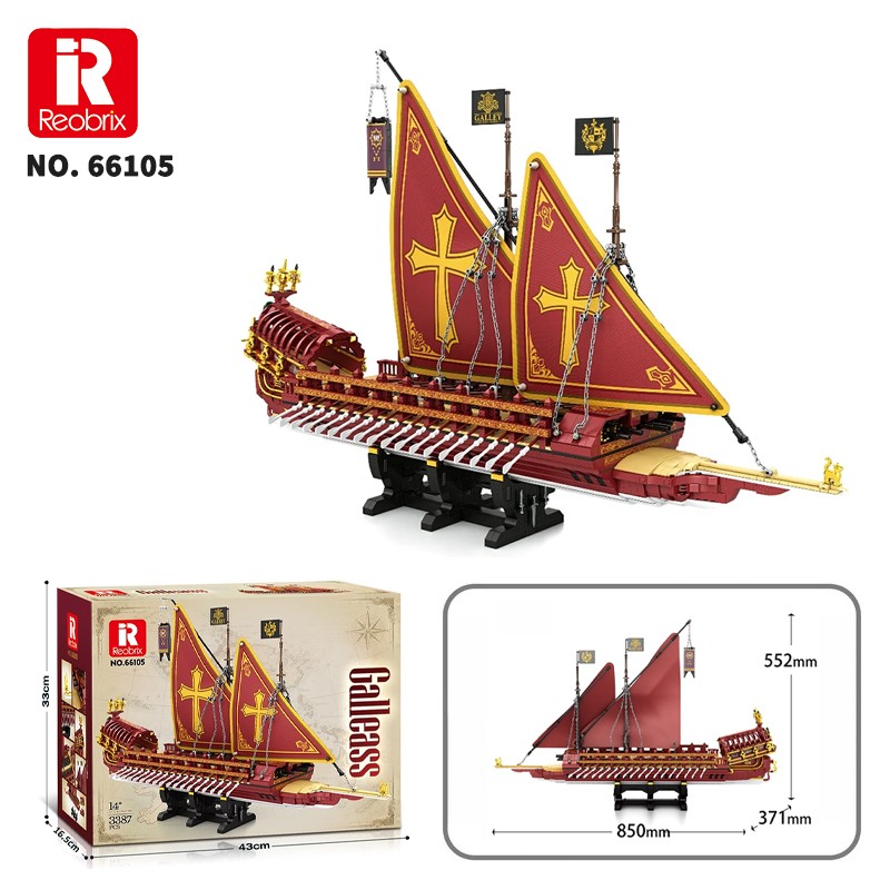 Reobrix Calais Rowing Sailboat 66105 Brick Yapım Seti