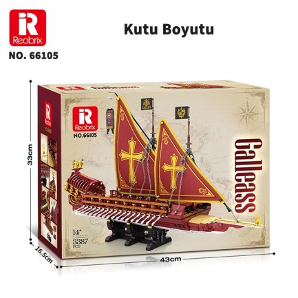 Reobrix Calais Rowing Sailboat 66105 Brick Yapım Seti - Thumbnail