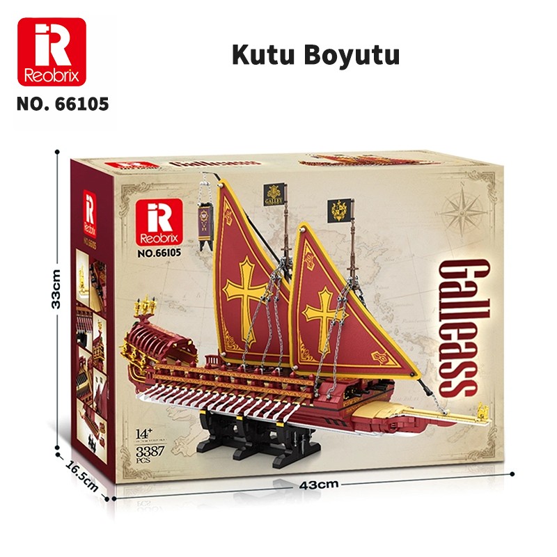 Reobrix Calais Rowing Sailboat 66105 Brick Yapım Seti
