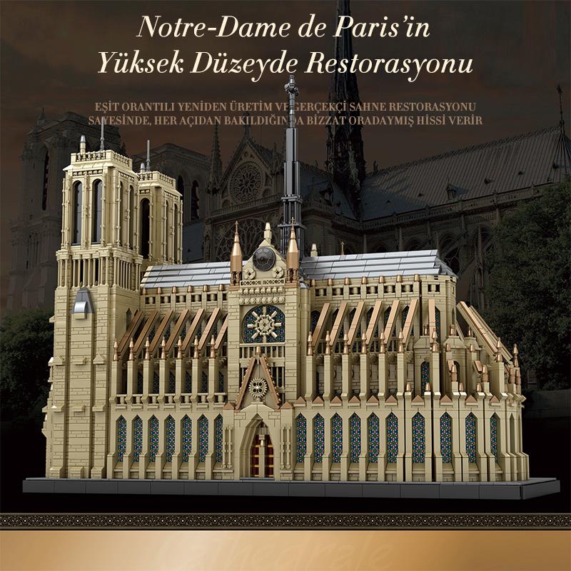 Reobrix 66016 Notre Dame Katedrali Yaratıcı Yapı Blok Seti Building Blocks (Cathedral Of Notre Dame)- 8315Parça
