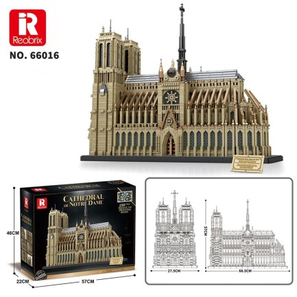 Reobrix 66016 Notre Dame Katedrali Yaratıcı Yapı Blok Seti Building Blocks (Cathedral Of Notre Dame)- 8315Parça - Thumbnail