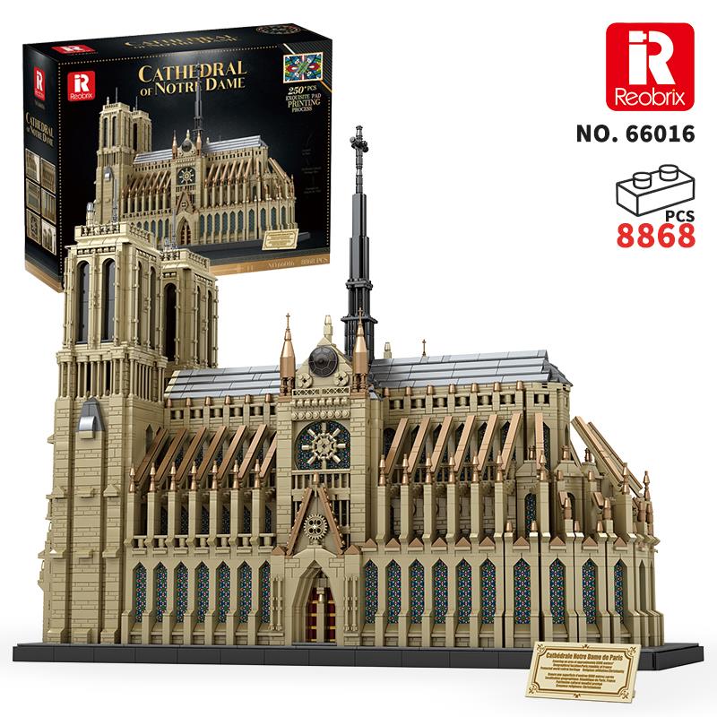 Reobrix 66016 Notre Dame Katedrali Yaratıcı Yapı Blok Seti Building Blocks (Cathedral Of Notre Dame)- 8315Parça