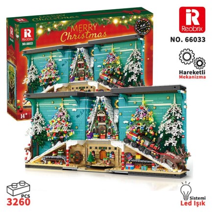 Reobrix - Reobrix Christmas Book 66033 Brick Yapım Seti