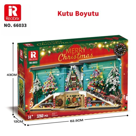 Reobrix Christmas Book 66033 Brick Yapım Seti - Thumbnail