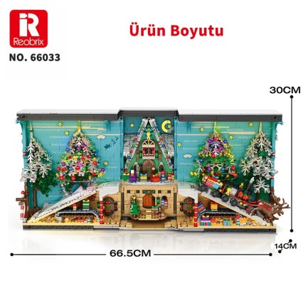 Reobrix Christmas Book 66033 Brick Yapım Seti - Thumbnail