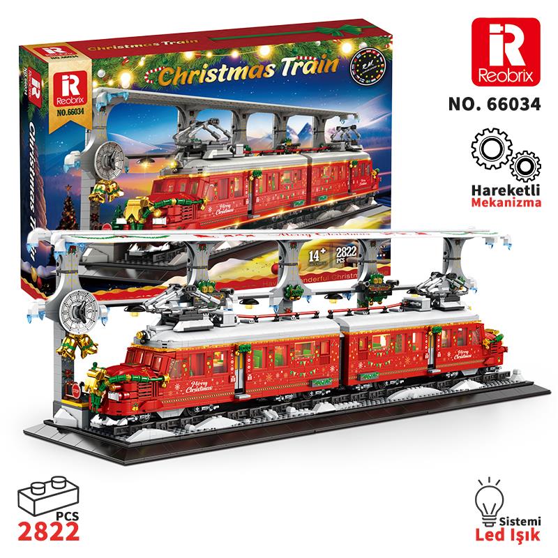 Reobrix Christmas Train 66034 Brick Yapım Seti