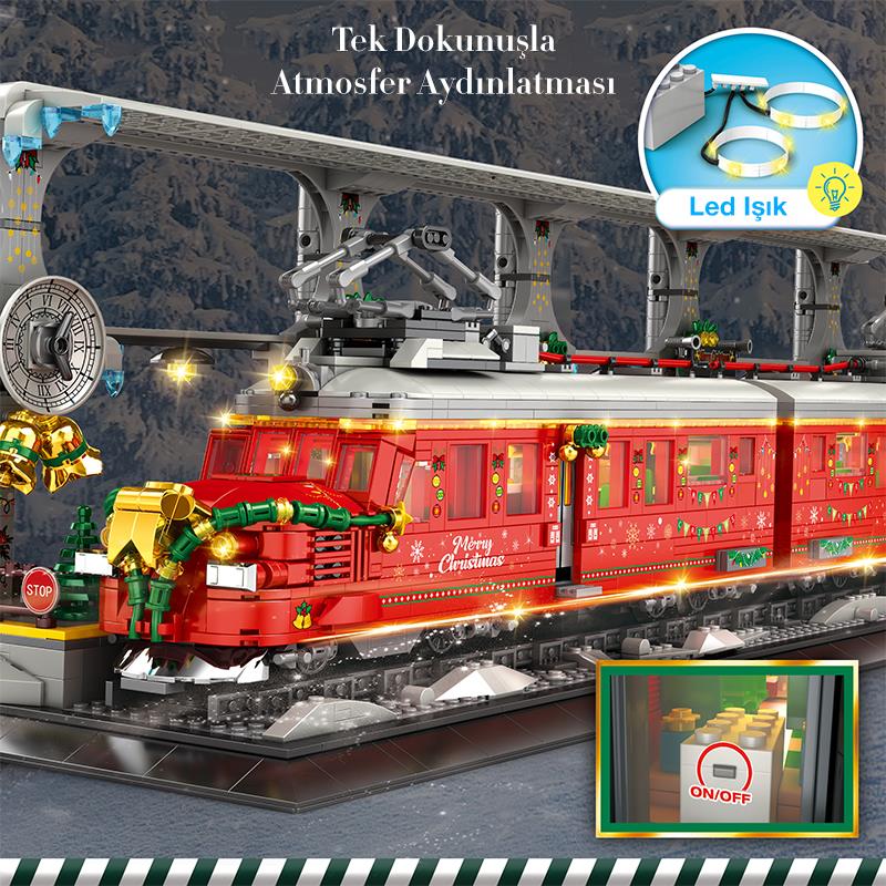Reobrix Christmas Train 66034 Brick Yapım Seti