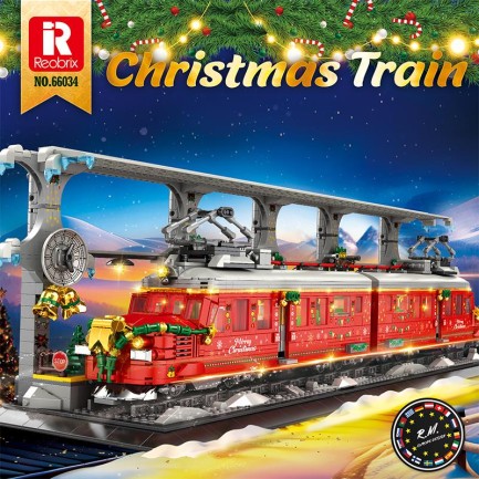 Reobrix Christmas Train 66034 Brick Yapım Seti - Thumbnail