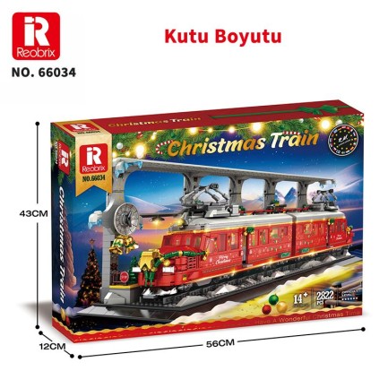 Reobrix Christmas Train 66034 Brick Yapım Seti - Thumbnail