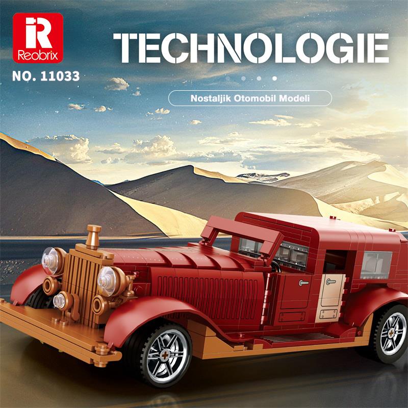 Reobrix Technic 11033 Rolls Royce Phantom Araba Yaratıcı Yapı Blok Seti Building Blocks - 865 Parça