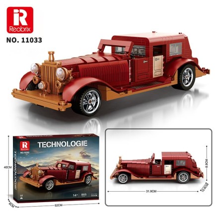 Reobrix Technic 11033 Rolls Royce Phantom Araba Yaratıcı Yapı Blok Seti Building Blocks - 865 Parça - Thumbnail