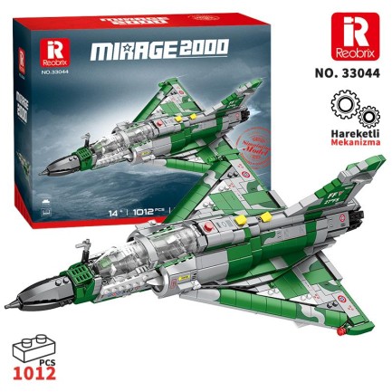 Reobrix - Reobrix 33044 Mirage 2000 Yaratıcı Yapı Blok Seti Building Blocks - 1012 Parça