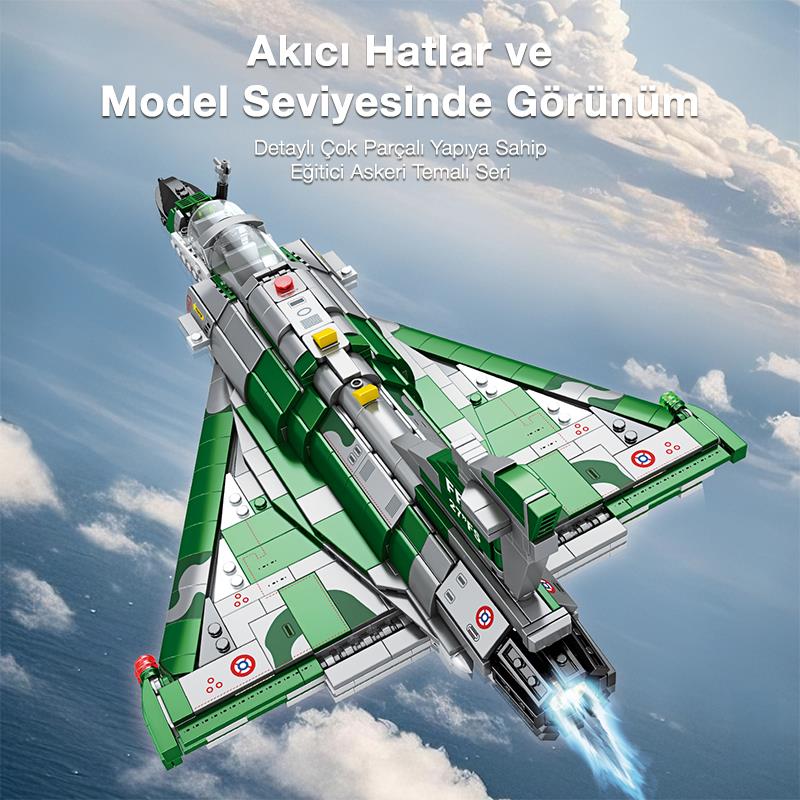 Reobrix 33044 Mirage 2000 Yaratıcı Yapı Blok Seti Building Blocks - 1012 Parça