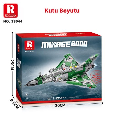 Reobrix 33044 Mirage 2000 Yaratıcı Yapı Blok Seti Building Blocks - 1012 Parça - Thumbnail