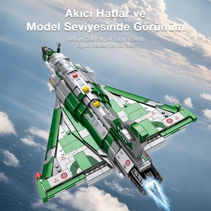 Reobrix 33044 Mirage 2000 Yaratıcı Yapı Blok Seti Building Blocks - 1012 Parça - Thumbnail