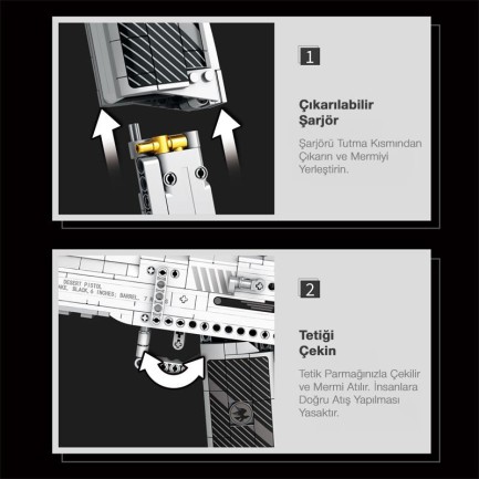Reobrix Desert Eagle 77001 Brick Yapım Seti - Thumbnail