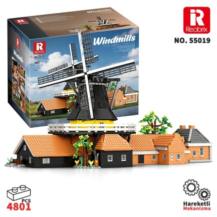 Reobrix - Reobrix Dutch Windmill 55019 Brick Yapım Seti
