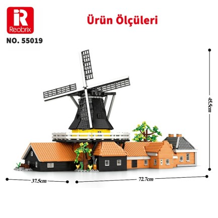 Reobrix Dutch Windmill 55019 Brick Yapım Seti - Thumbnail