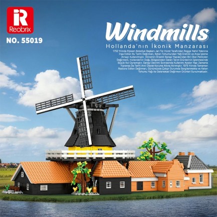 Reobrix Dutch Windmill 55019 Brick Yapım Seti - Thumbnail