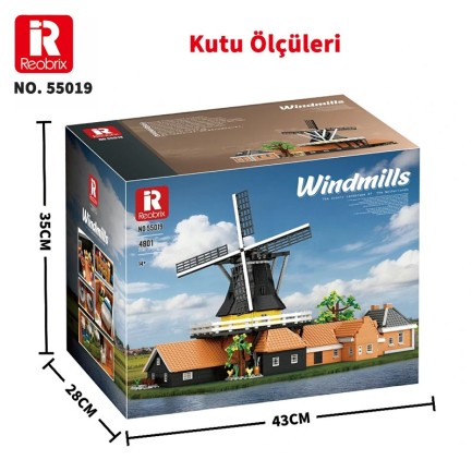 Reobrix Dutch Windmill 55019 Brick Yapım Seti - Thumbnail