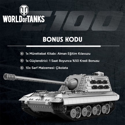 Reobrix E100 Heavy Tank 77037 Brick Yapım Seti - Thumbnail